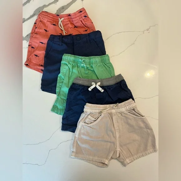 Lot of Assorted 5 Toddler Casual Shorts - Old Navy, Cat & Jack, Carter’s & Zara - Picture 1 of 6